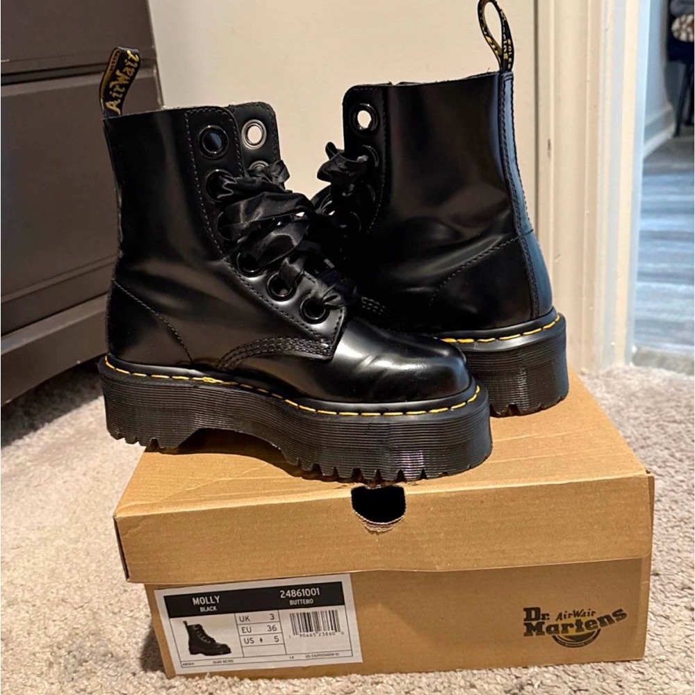 Dr. Martens Black Women's Combat Boots
